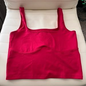 Seamless Fabric Corset Squareneck Tank